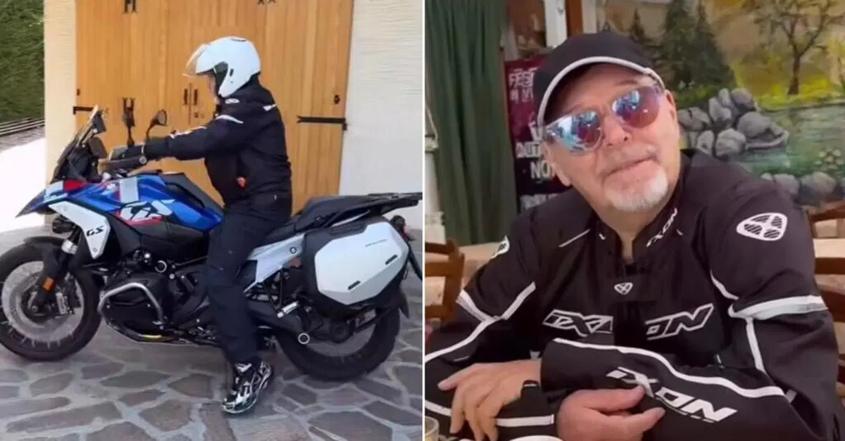 Vasco Rossi in giro sull'Appennino con gli amici e una BMW R 1300 GS [VIDEO]