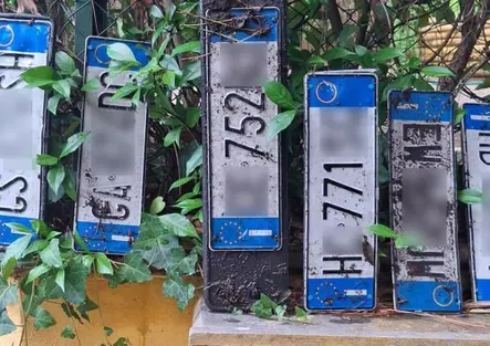 La fossa delle Bermuda delle auto: una pozzanghera restituisce 10 targhe e sui social scatta la caccia al tesoro