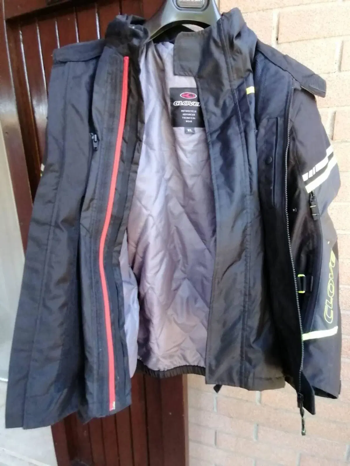 Giacca Moto Clover taglia XL con paraschiena (3)