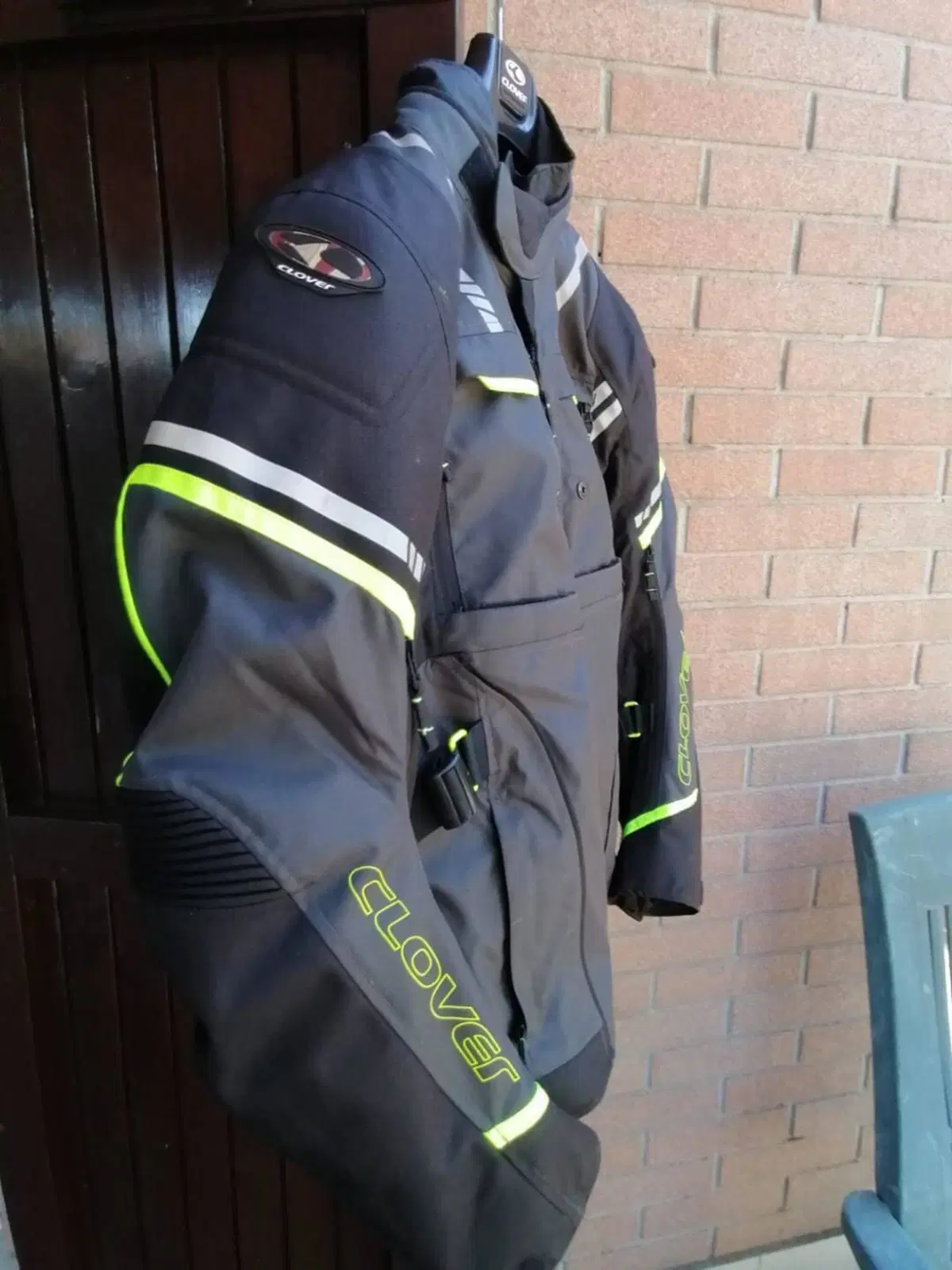 Giacca Moto Clover taglia XL con paraschiena (5)