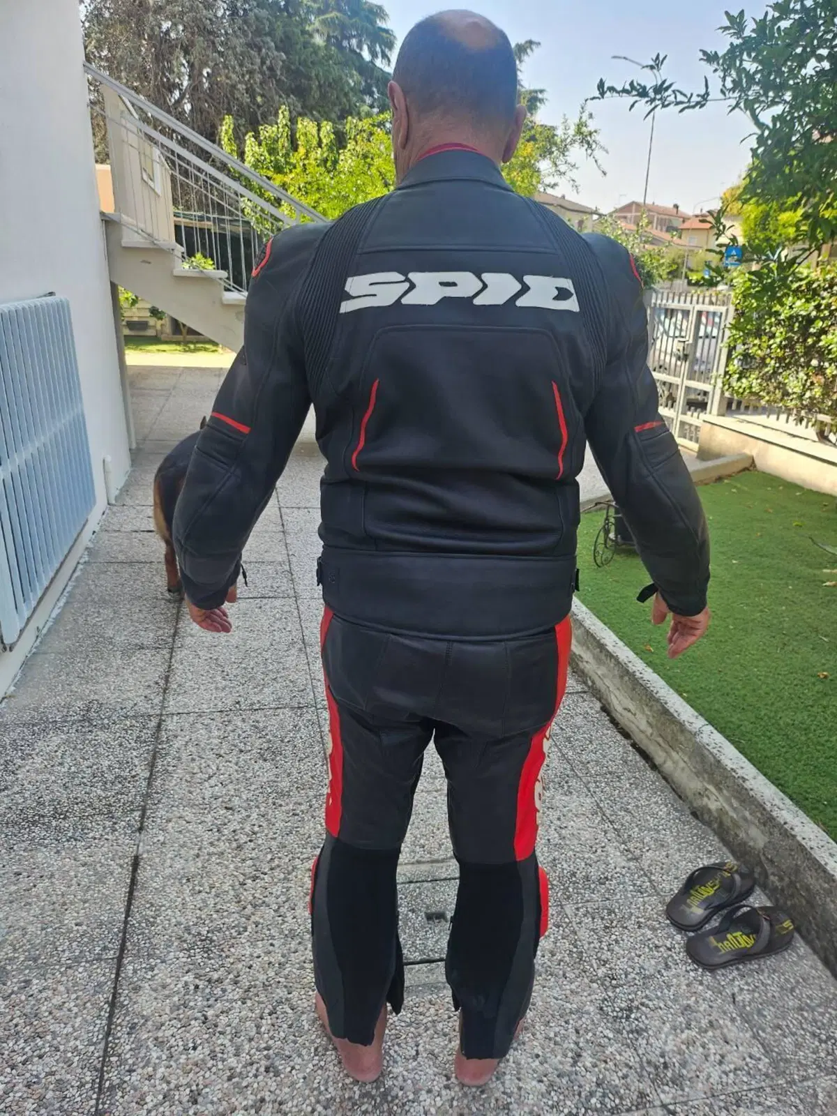 Vendo Tuta in pelle Spidi spezzata giacca e pantal (12)