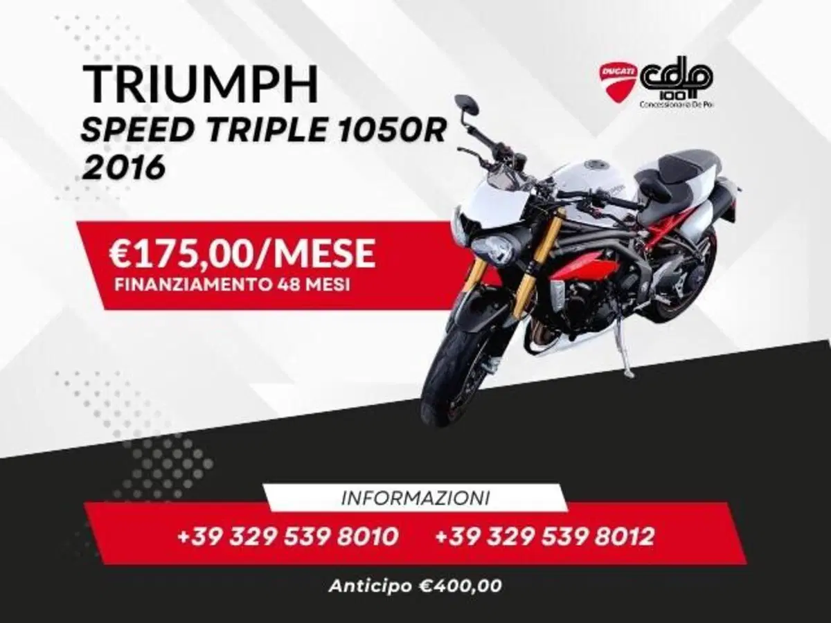 Triumph Speed Triple 1050 R ABS (2016 - 17)