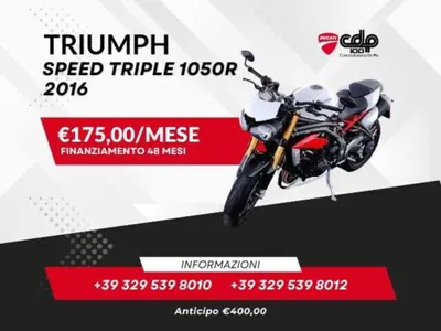 Triumph Speed Triple 1050 R ABS (2016 - 17) usata