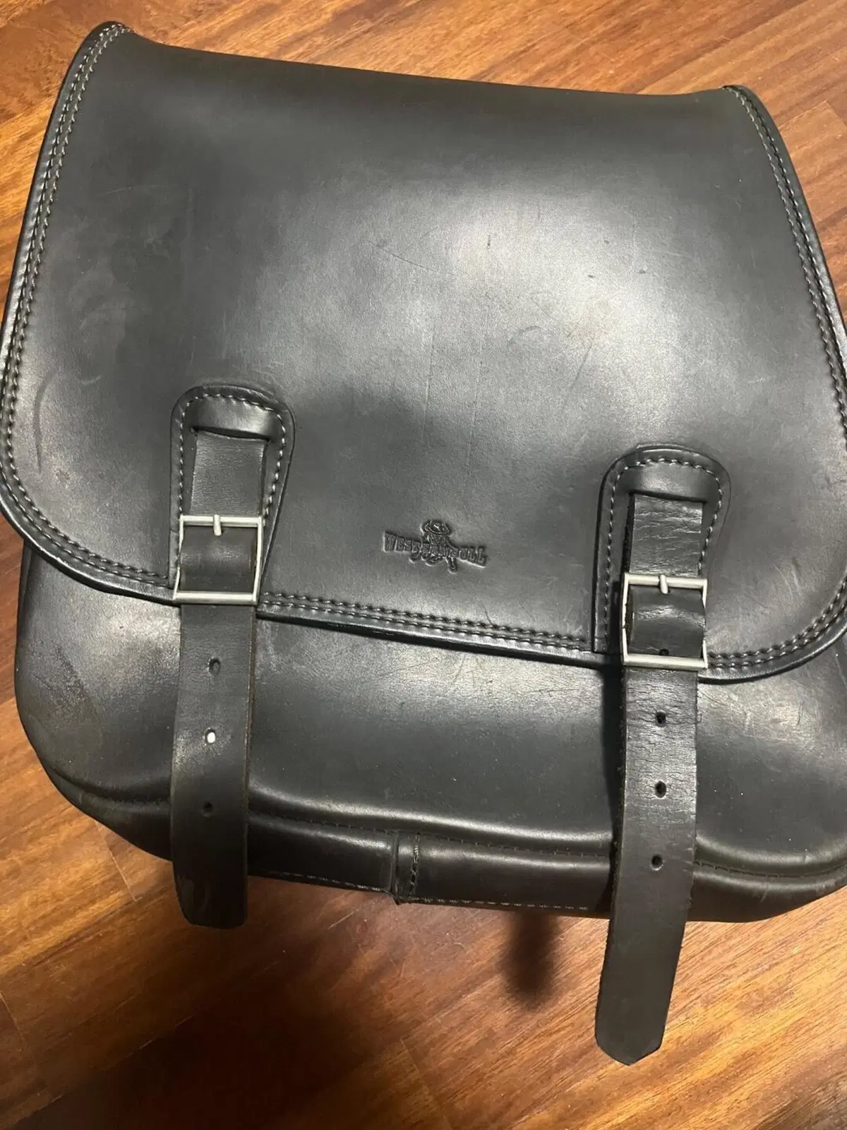 Borsa in cuoio nera Westernbull