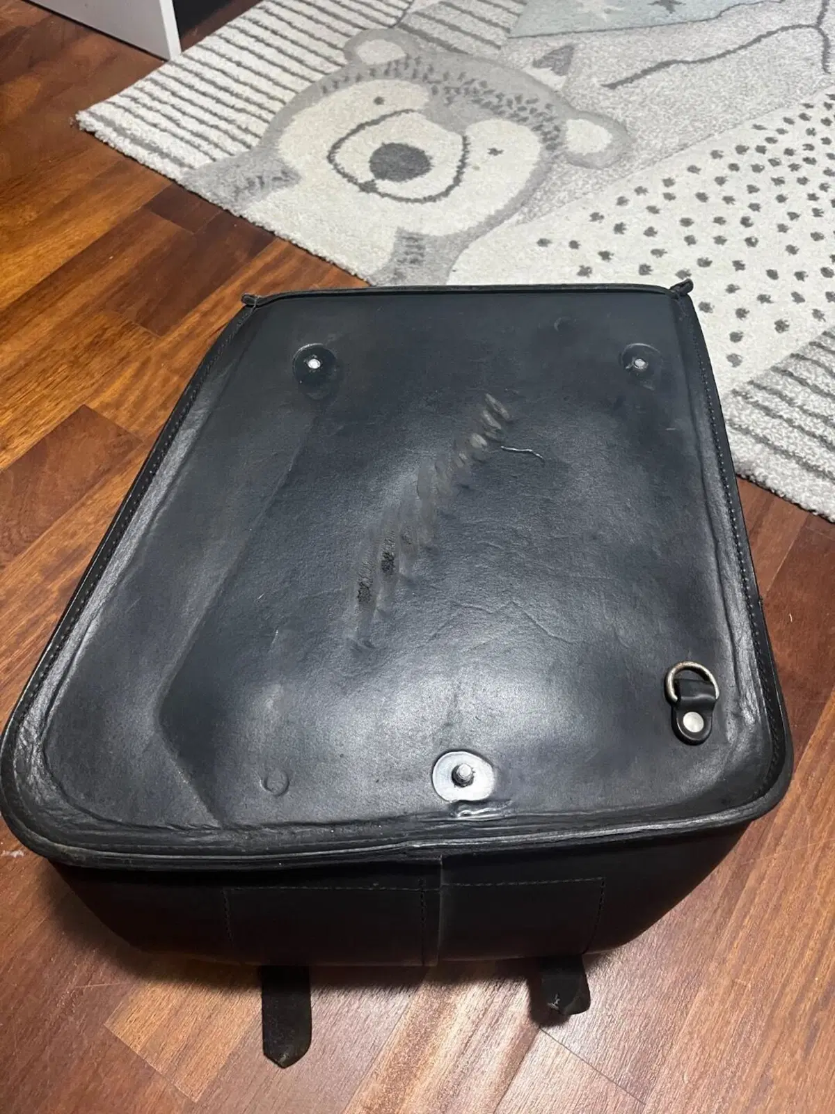 Borsa in cuoio nera Westernbull (2)