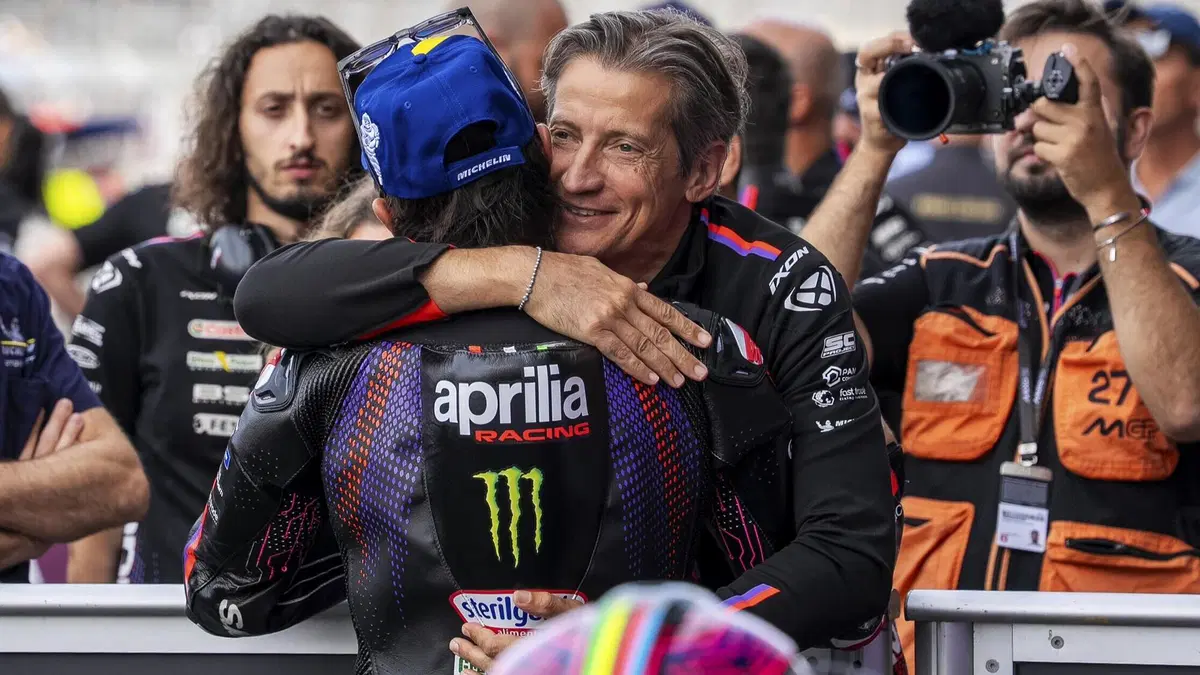 MotoGP 2026. GP del Regno Unito a Silverstone. Massimo Rivola e la sfida Mart&iacute;n-Bezzecchi: "La squadra &egrave; con Marco al 100%, cos&igrave; come lo &egrave; con Jorge"