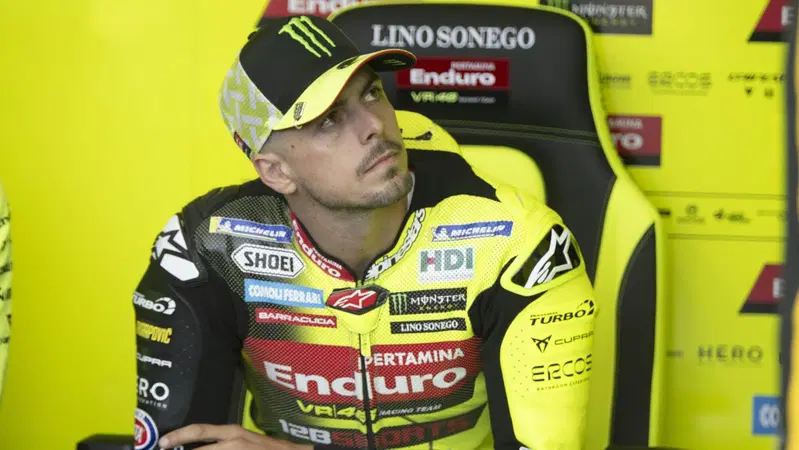 MotoGP 2026. GP del Regno Unito a Silverstone. Fabio Di Giannantonio risponde a Bagnaia: "Campanello d'allarme? Dalla seconda gara dico che Aprilia ha fatto un lavoro migliore del nostro"