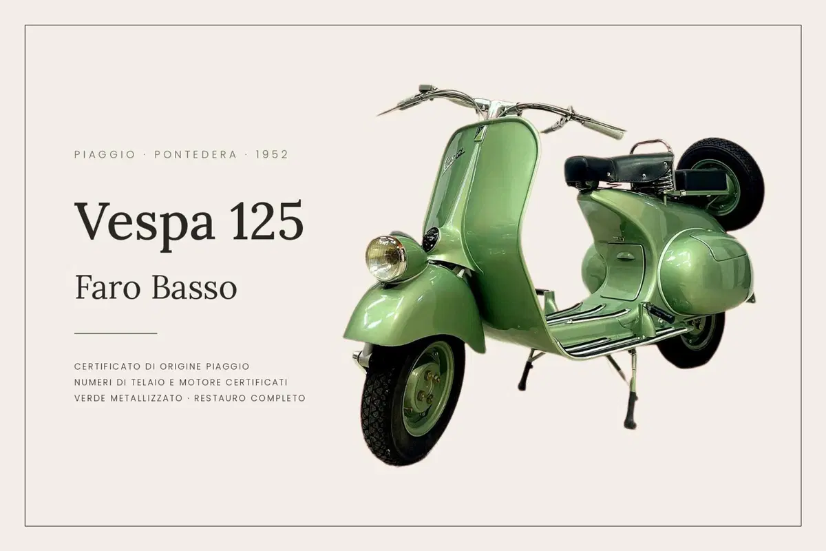 Piaggio Vespa 125 Faro Basso 1952