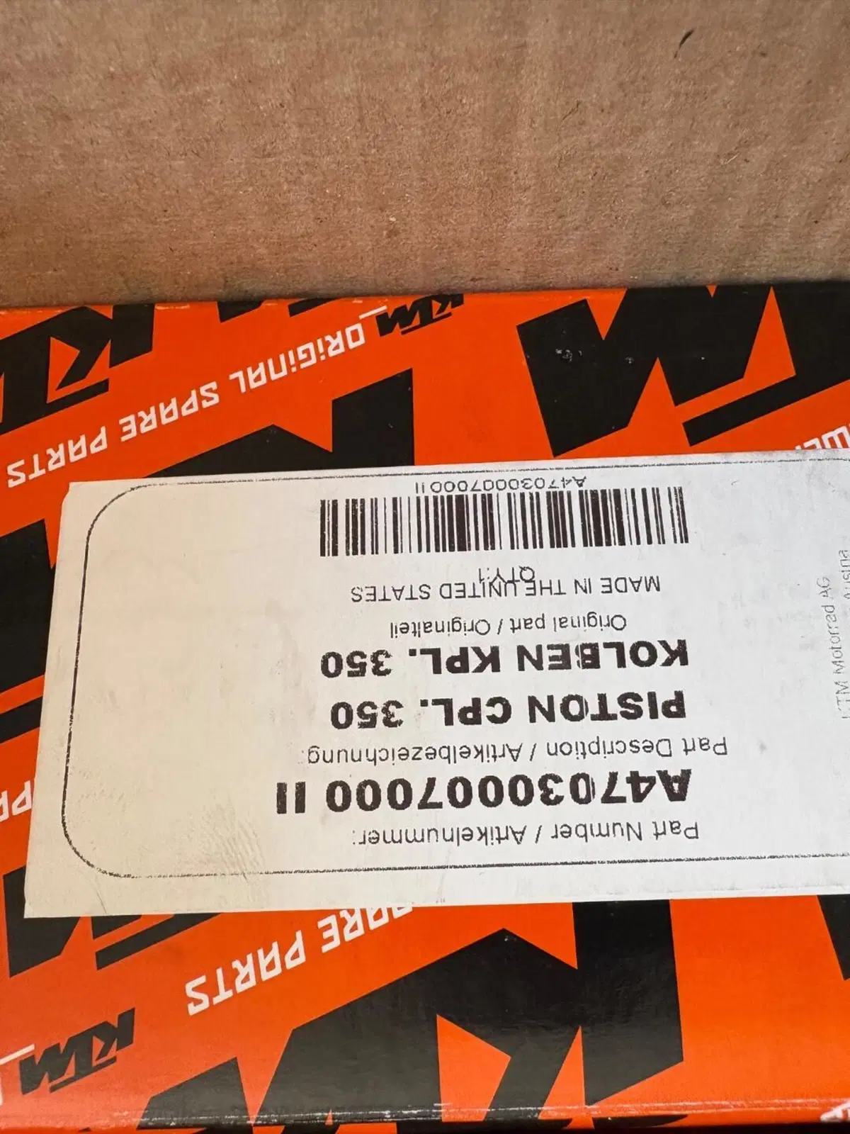 Pistoni usati Ktm sxf 250