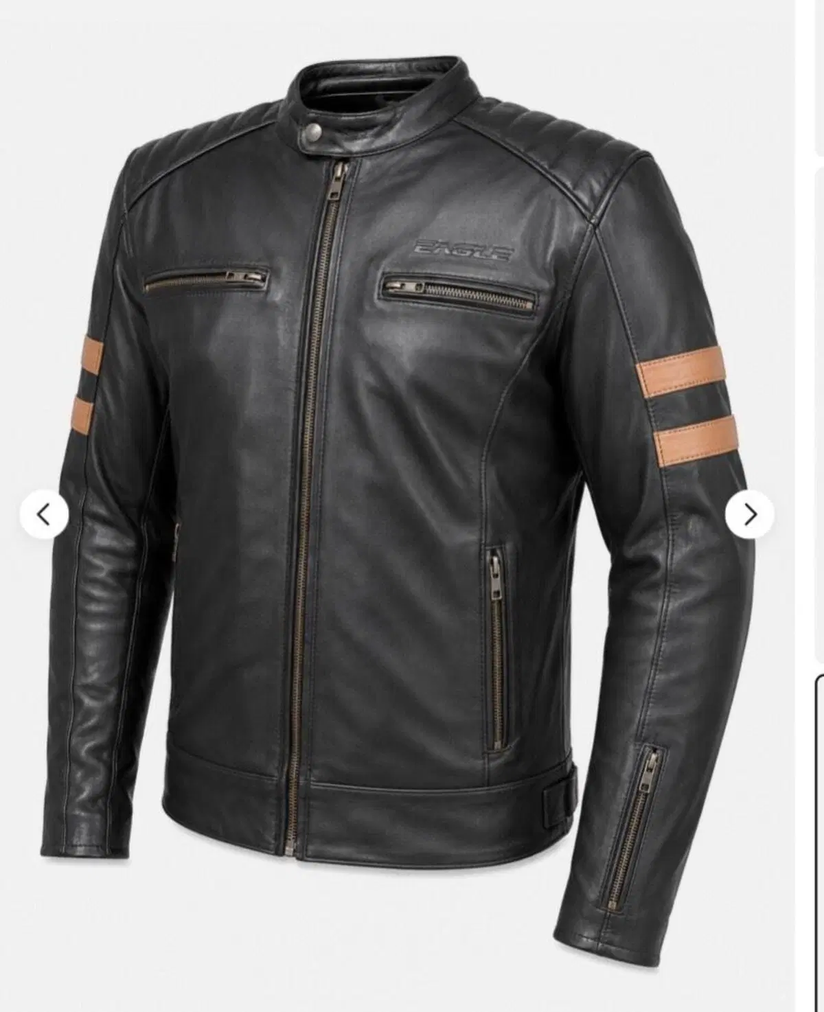 giacca da moto in vera pelle