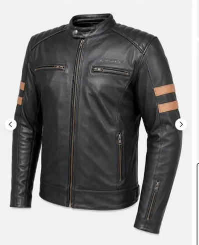 giacca da moto in vera pelle