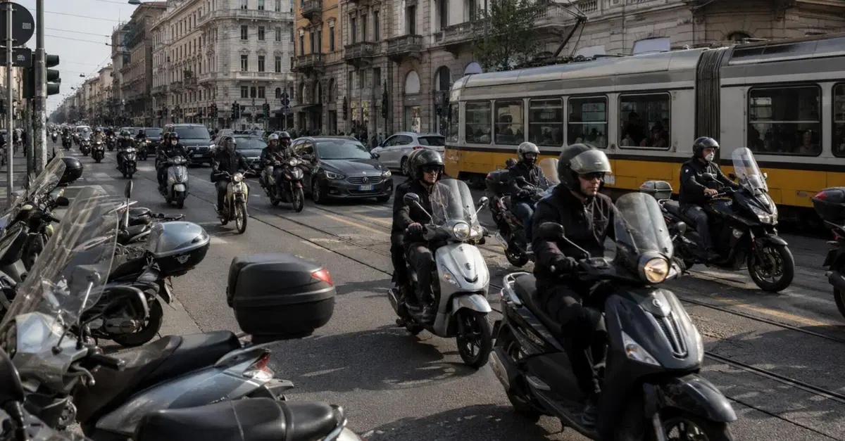Milano &egrave; sempre pi&ugrave; su due ruote: superata quota 200.000 tra moto e scooter