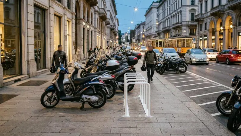 Milano non vuole moto e scooter sui marciapiedi. Ok. Ma allora dove sono i parcheggi? [VIDEO]