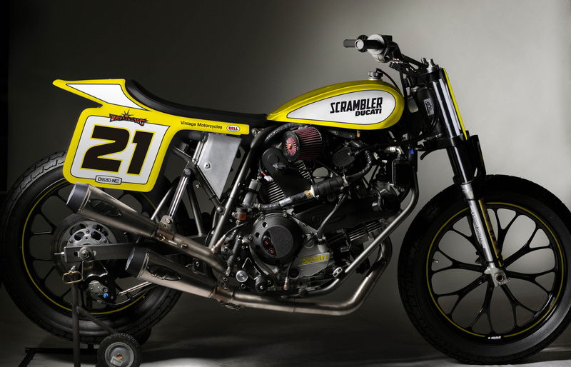 Ducati Scrambler: la moto di  Bayliss per il Campionato Flat Track