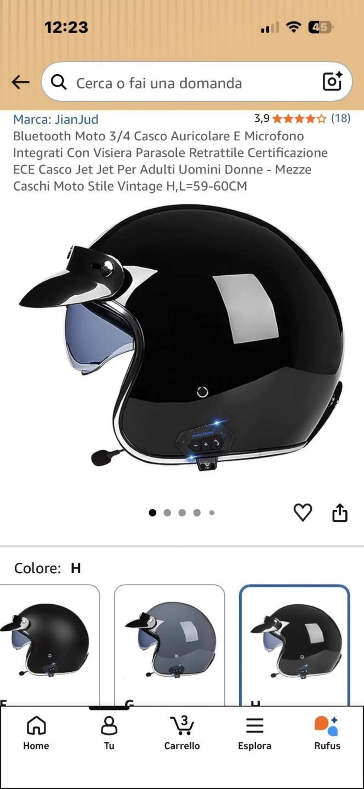 Casco jet Bluethoot mai usato jan iud (7)