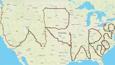 Il disegno GPS pi&ugrave; grande del mondo lo hanno fatto due motocicliste