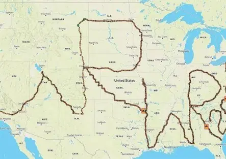 Il disegno GPS più grande del mondo lo hanno fatto due motocicliste