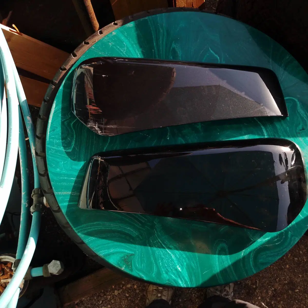 Inserti verniciati per borse laterali Moto Guzzi N (3)