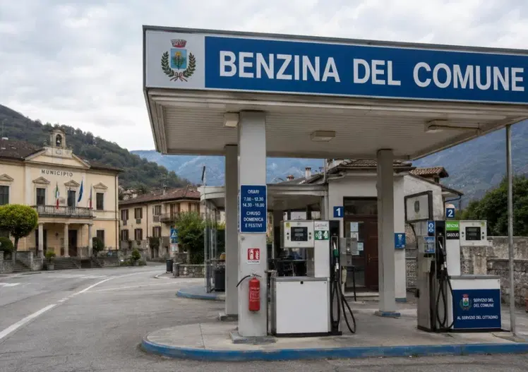 Il distributore comunale fa prezzi convenienti
