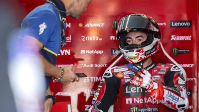 MotoGP 2026. GP di Spagna ad Aragon. Pecco Bagnaia, 13&deg;: "Non sono tornato subito al box, rischiavo di dire cose che non penso. Per fortuna c'&egrave; &Aacute;lex M&aacute;rquez"