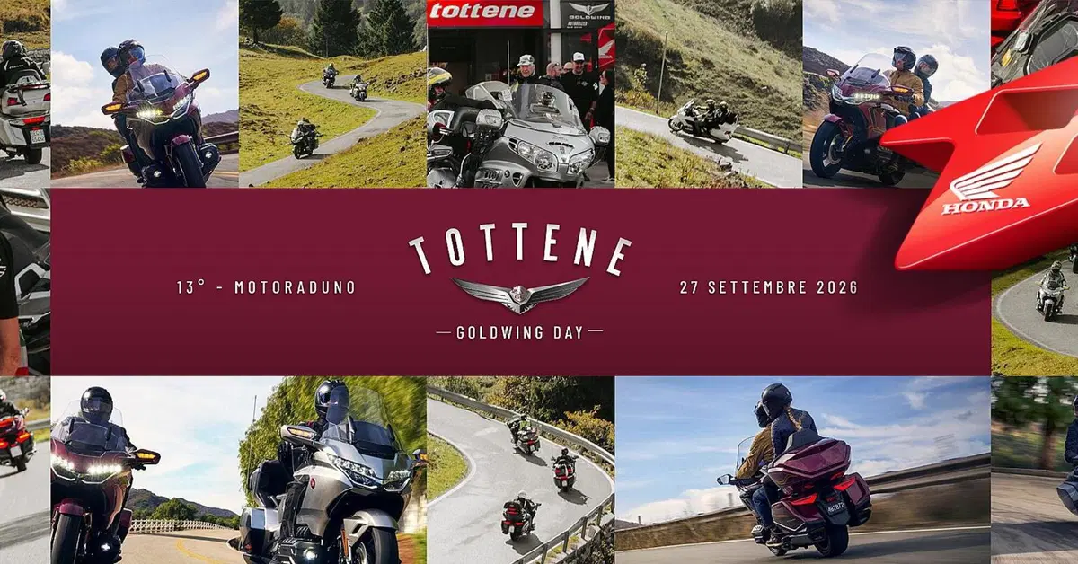 Domenica 27 settembre 2026 torna il Tottene Goldwing Day