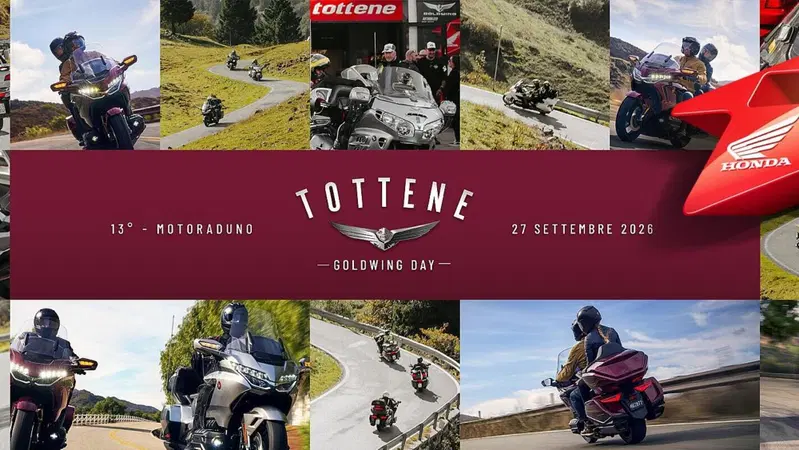 Domenica 27 settembre 2026 torna il Tottene Goldwing Day