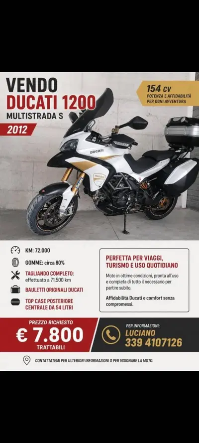 Ducati Multistrada 1200 ABS (2010 - 12) usata