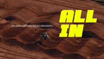 Triumph lancia "All In": la rivoluzione dell'off-road svelata in una docuserie da non perdere