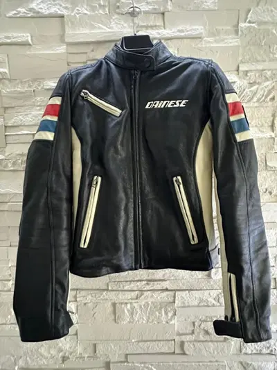 Giacca moto Dainese donna pelle vintage – Taglia 4