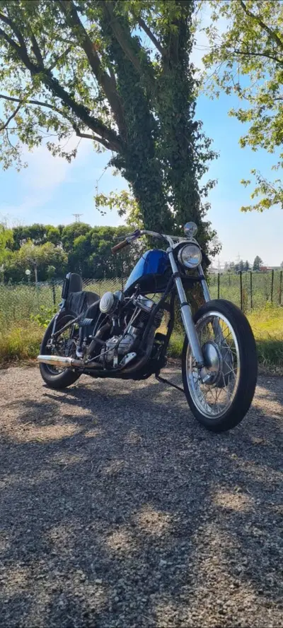 Harley-Davidson Panhead chopper d'epoca