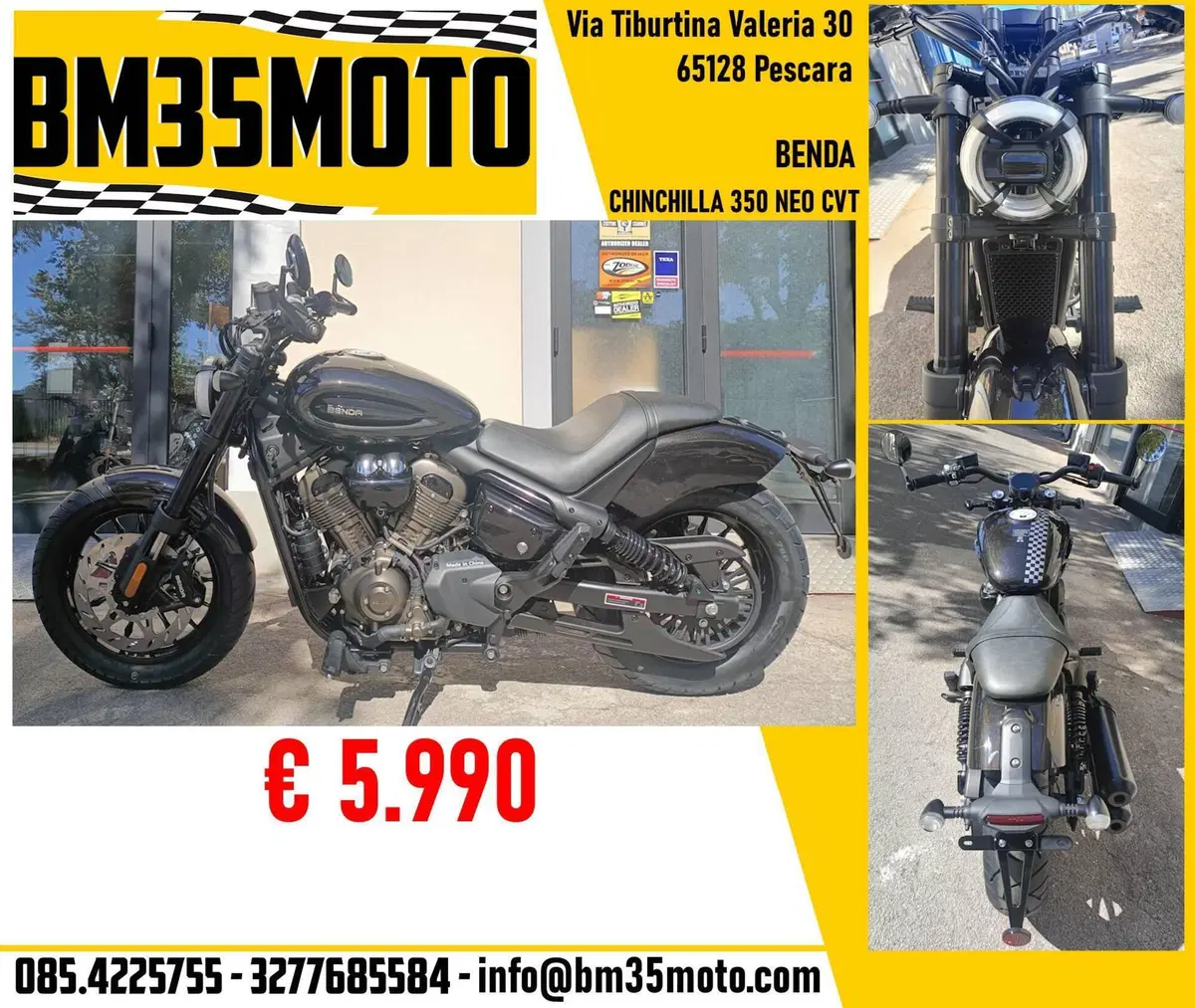 Benda Motorcycles Chinchilla 350 CVT Neo (2026)