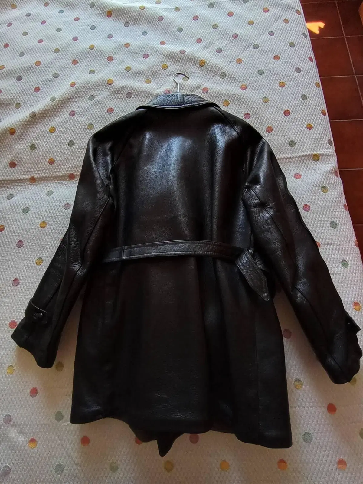 Giacca moto pelle anni 50 Artigianale (4)