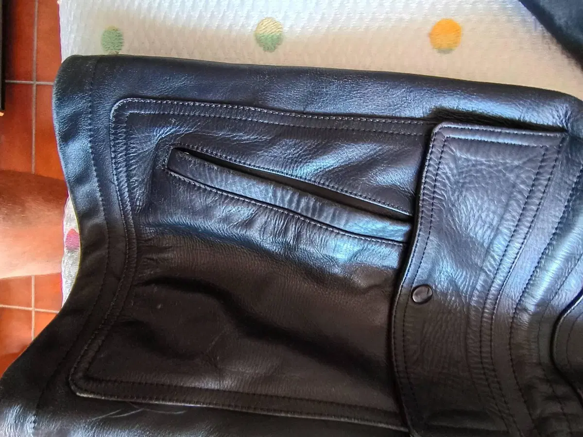 Giacca moto pelle anni 50 Artigianale (9)