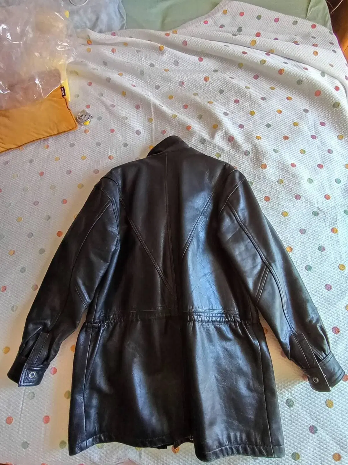 Giacca moto pelle anni 50 Artigianale (10)