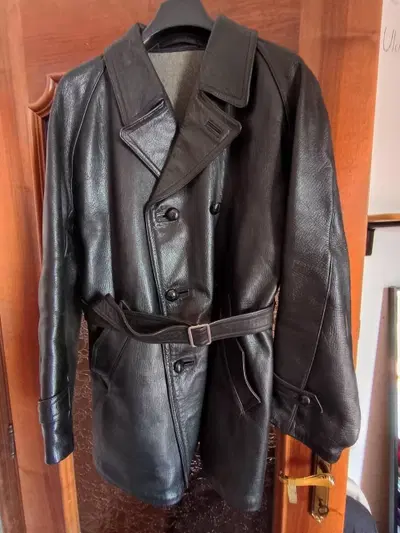 Giacca moto pelle anni 50 Artigianale