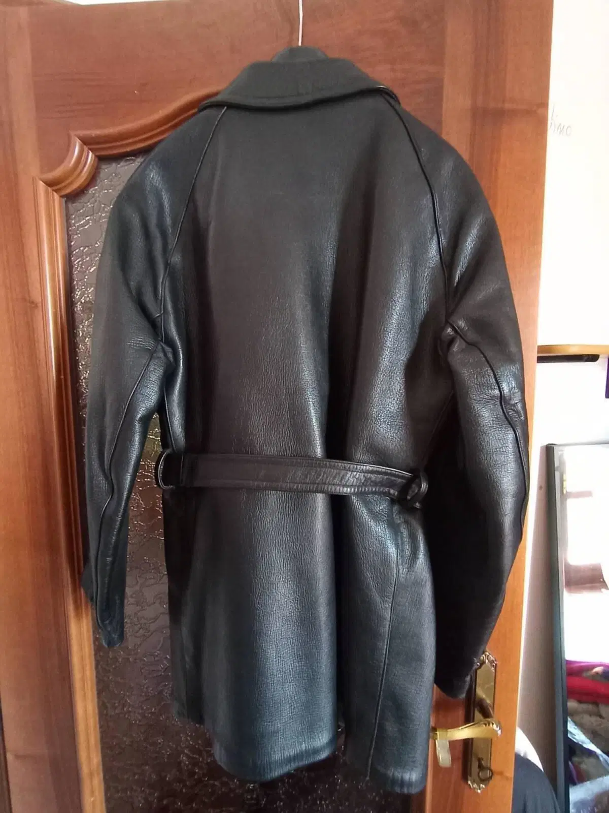 Giacca moto pelle anni 50 Artigianale (2)
