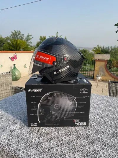 Casco Jet LS2 Infinity II Carbon Taglia XXL Mai ut