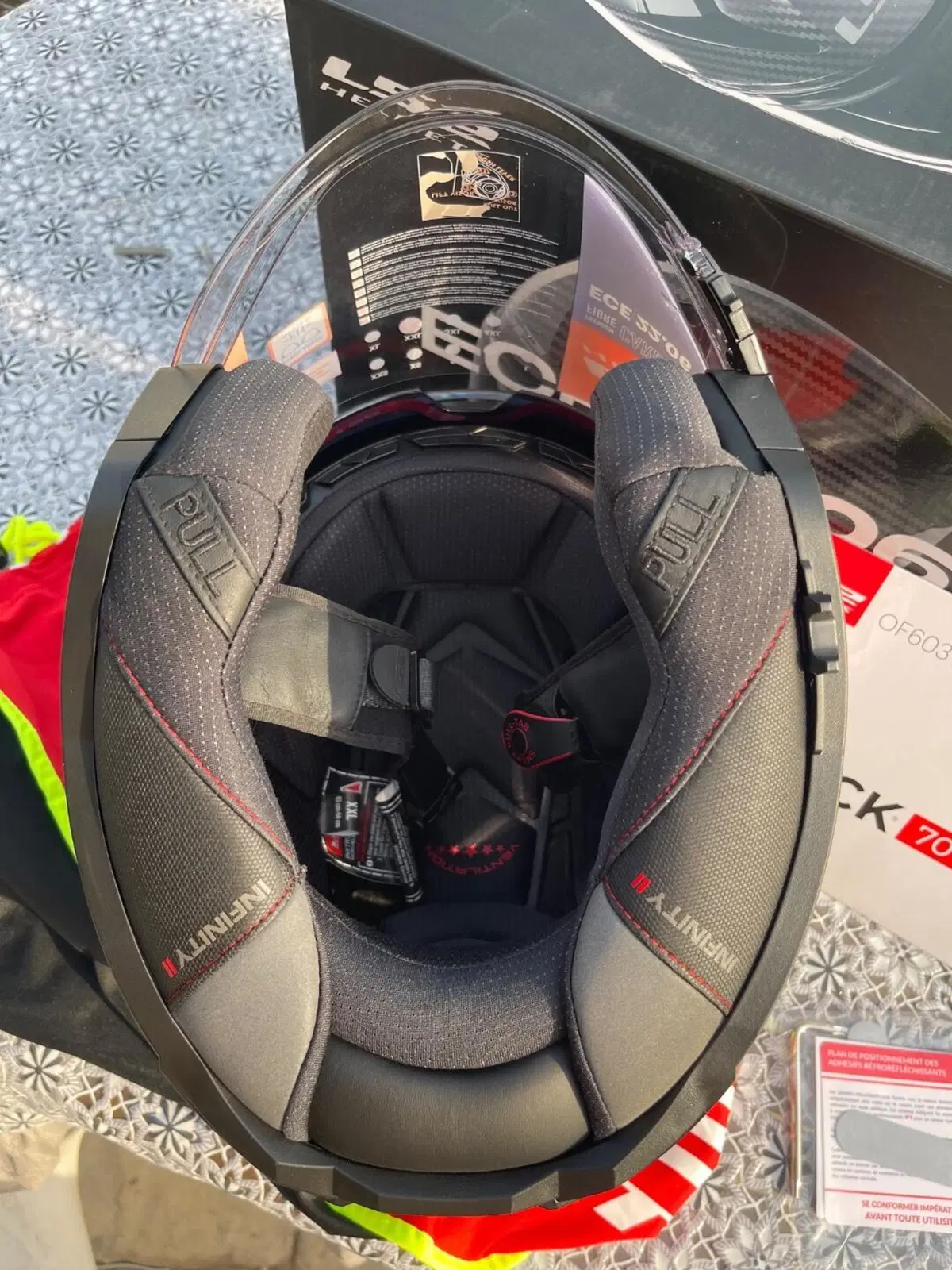 Casco Jet LS2 Infinity II Carbon Taglia XXL Mai ut (7)