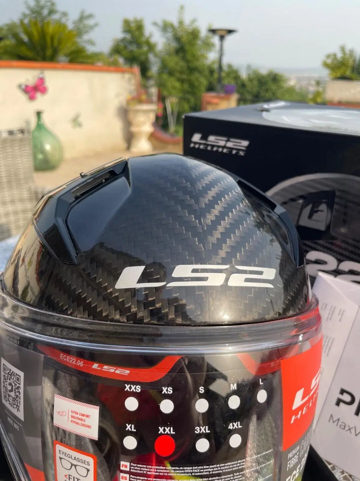 Casco Jet LS2 Infinity II Carbon Taglia XXL Mai ut (8)