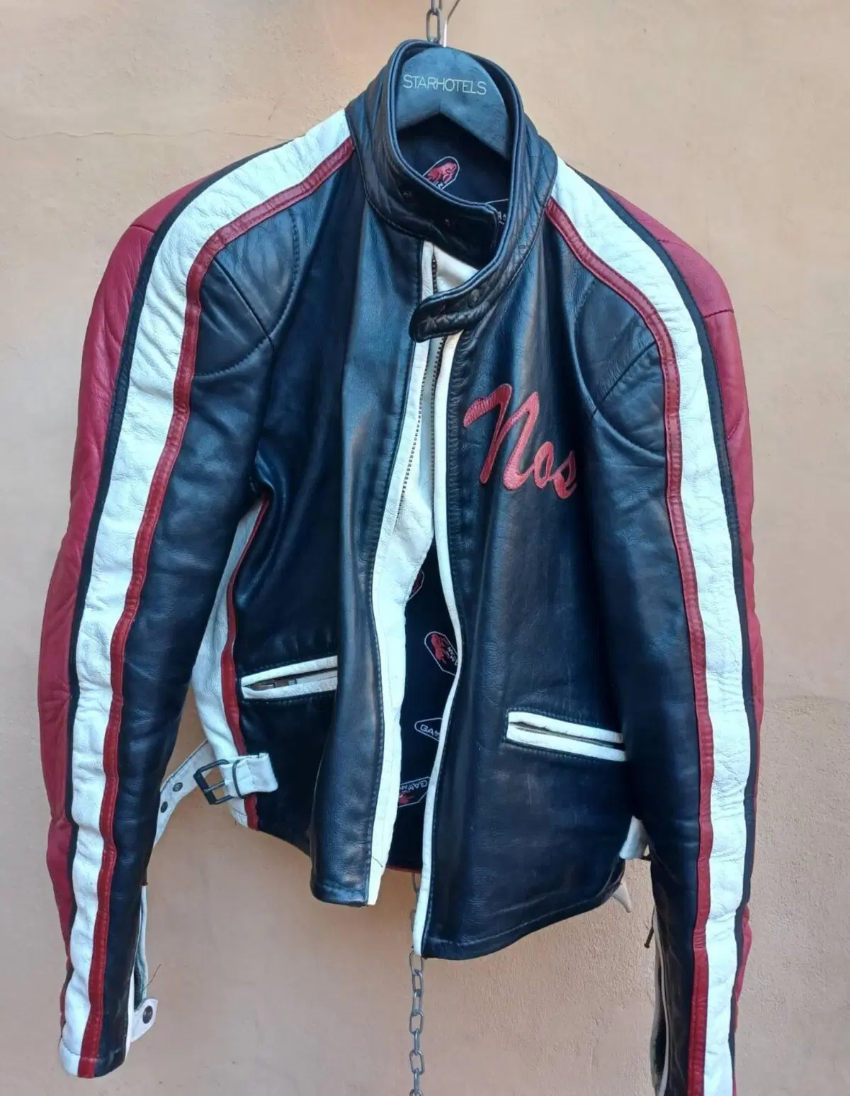 Giubbino moto vintage marca Gaman iconico brand it (2)