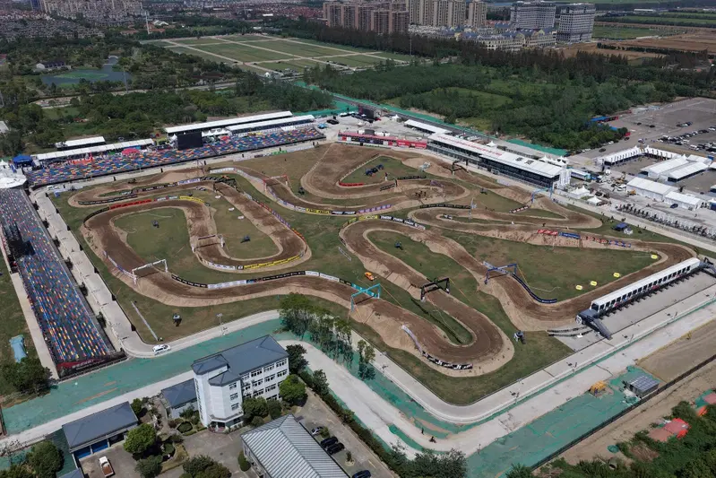 La pista di Shanghai vista dall'alto