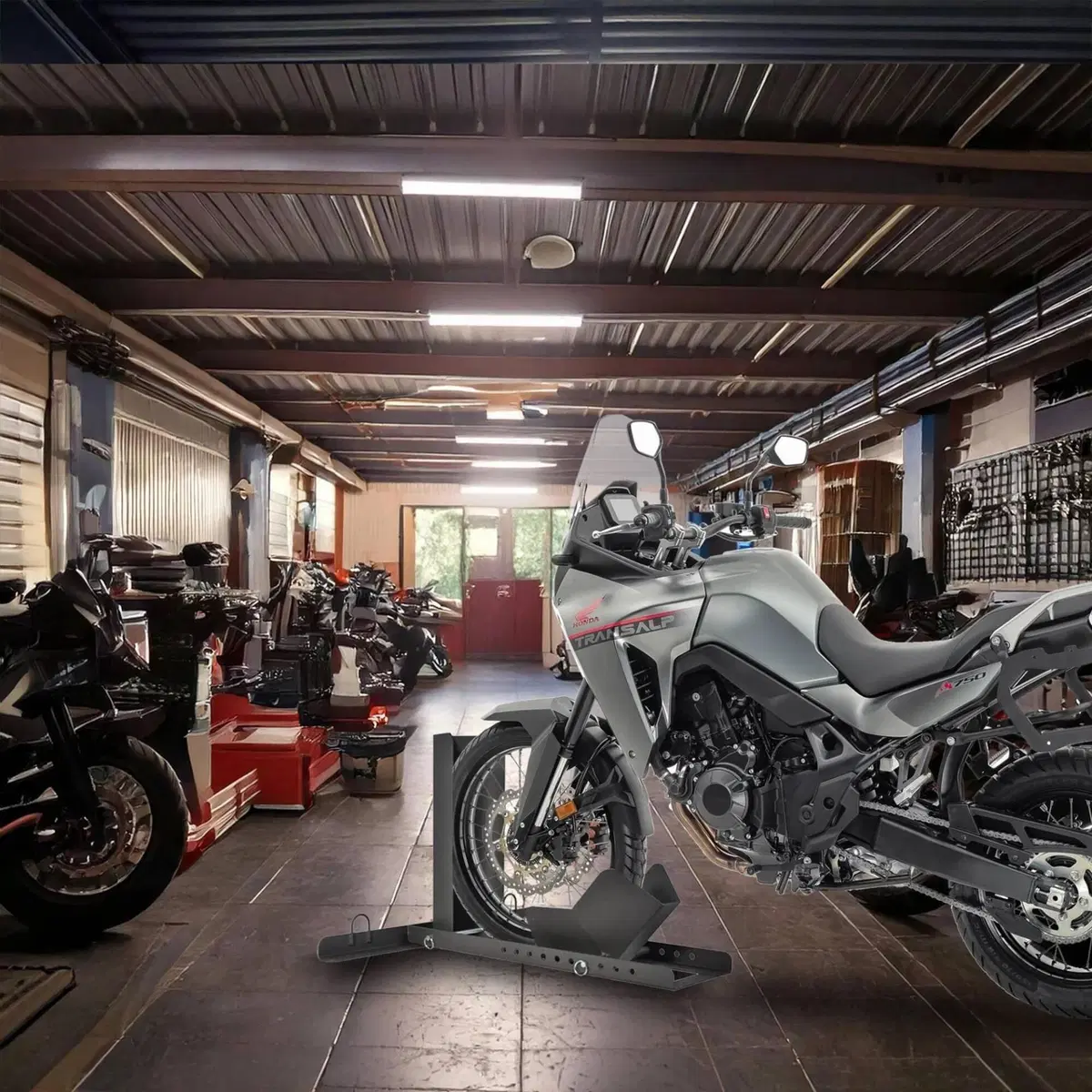 Blocca Ruota Moto anteriore 12-22" universale Mote Motea (5)