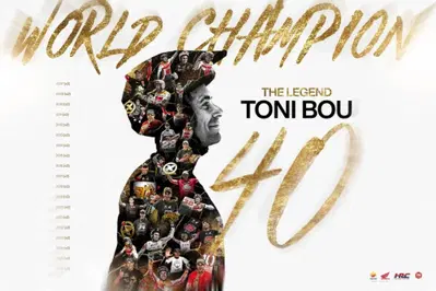 Quaranta e non li dimostra (ma Toni Bou di anni ne ha 39, 40 sono i Mondiali “ad oggi”)!