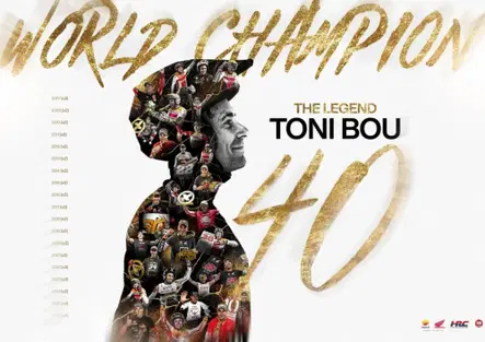 Quaranta e non li dimostra (ma Toni Bou di anni ne ha 39, 40 sono i Mondiali “ad oggi”)!