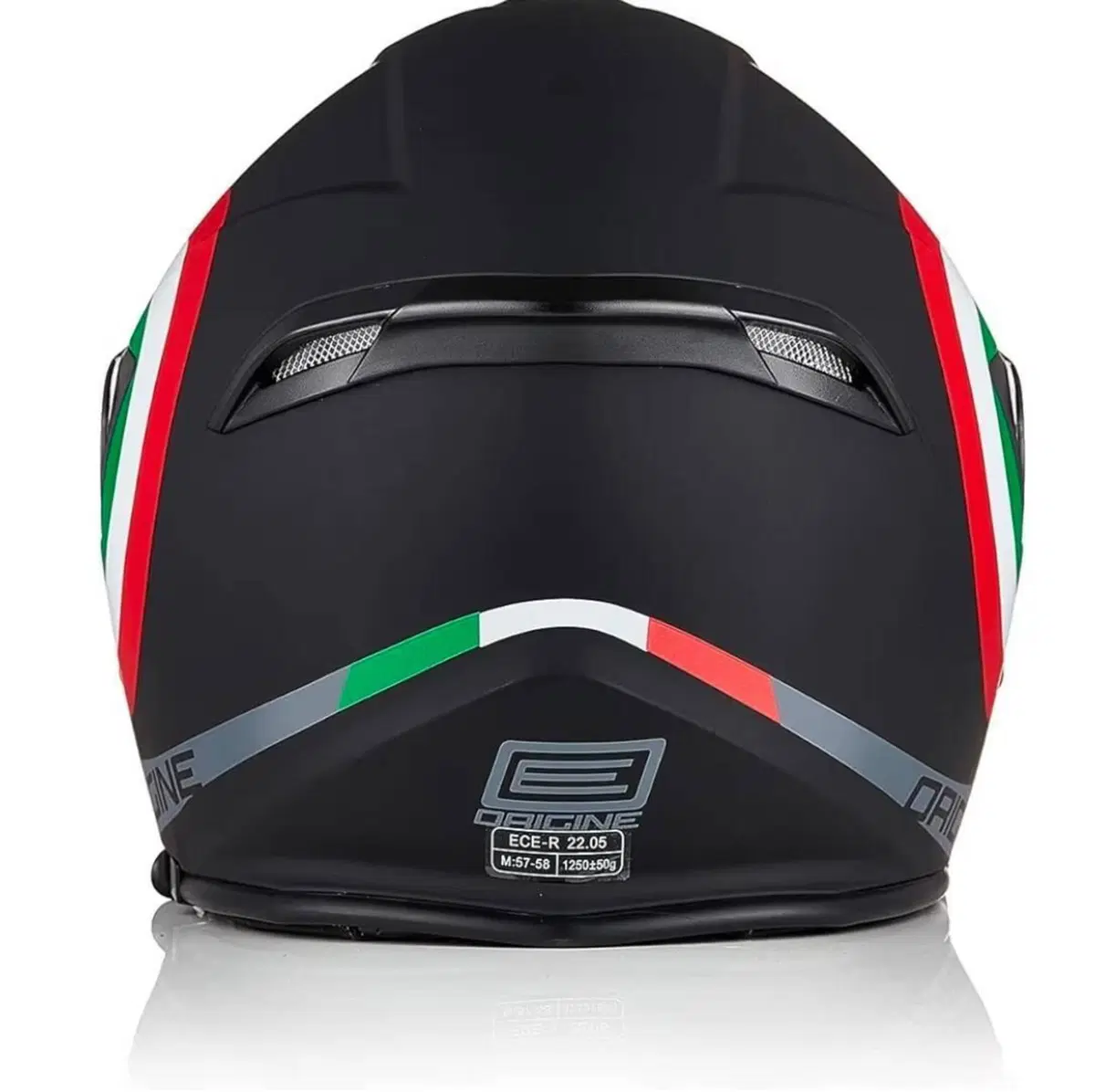 Casco Origine Jet M 57-58 nero tricolore con doppi (2)