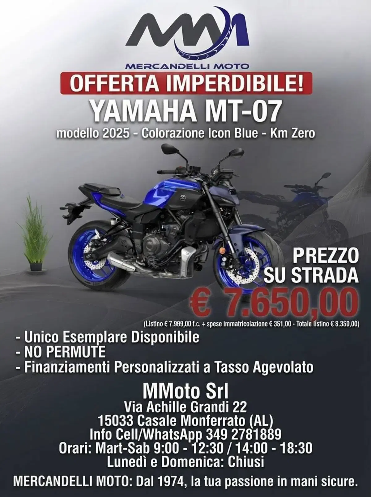 Yamaha MT-07 (2025 - 26)