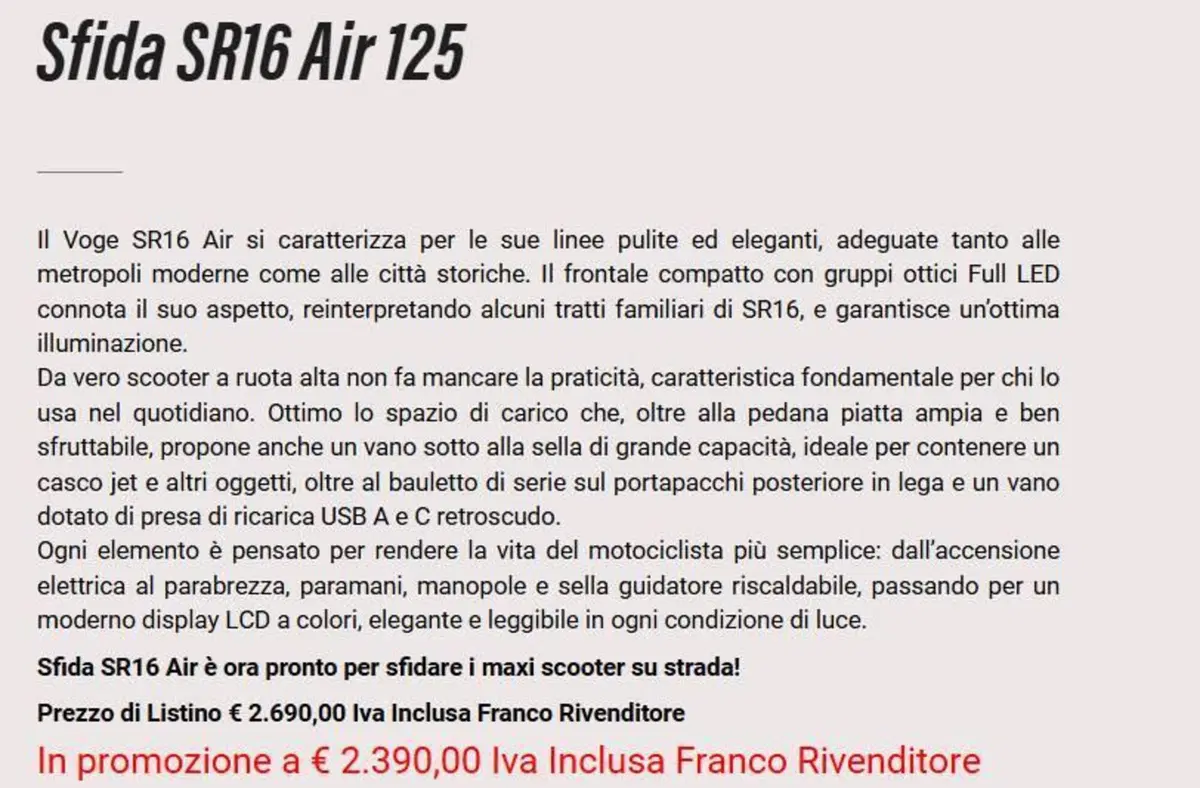 Voge Sfida SR16 125 Air (2026) (4)