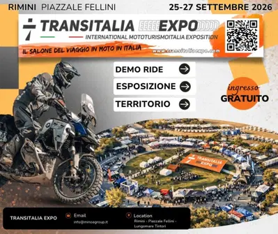 Transitalia Expo 2026: Rimini diventa la capitale del mototurismo