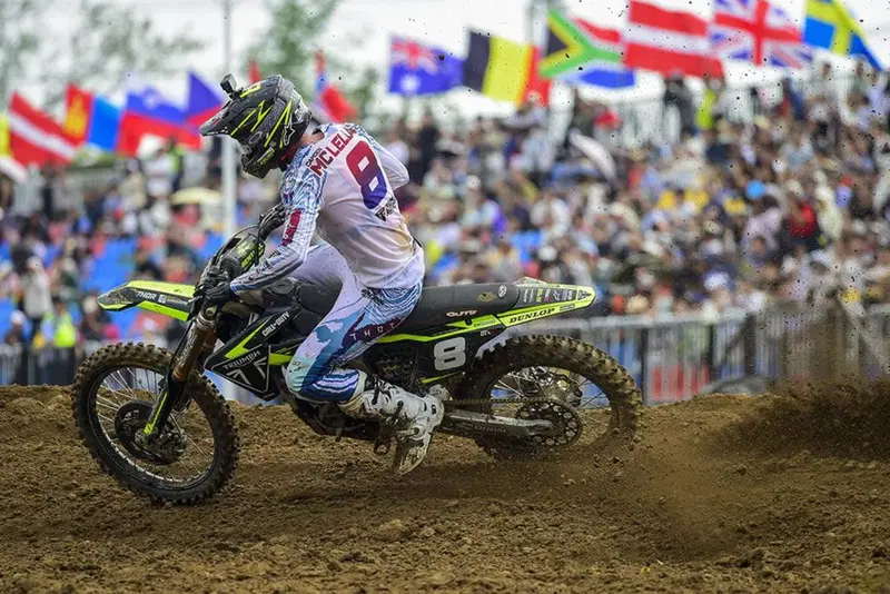 Se non è Farres ci pensa McLellan. La Triumph in MX2 quest'anno sta raccogliendo un sacco di primi posti
