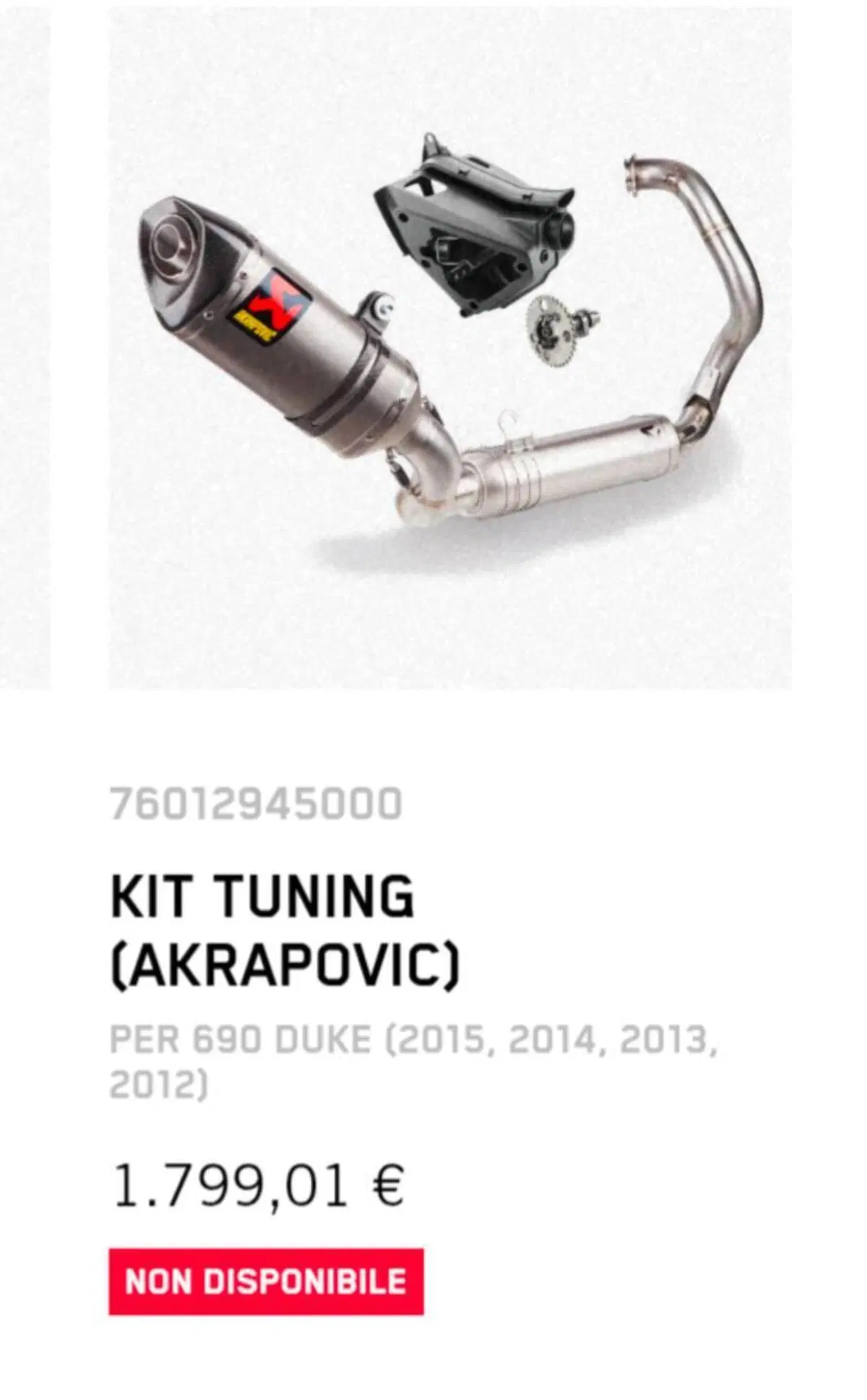 Kit evo ktm akrapovic Duke 690 12-19 (8)